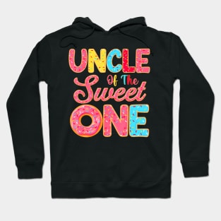 Uncle Of The Sweet One 1St Birthday Donut Family Hoodie